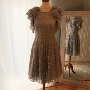 BCBG “Cynthia” Dress Silver Size 10